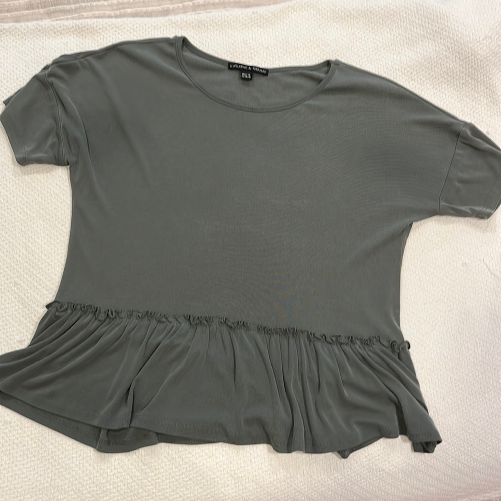Relaxed fit peplum tshirt
